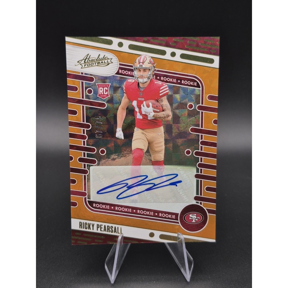2024 Panini Absolute Ricky Pearsall #131 Orange Spectrum Rookie Auto /75 49ers